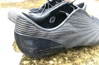 Image shows: Rapha Pro Team Lace Up Cycling Shoes, close up of right heel