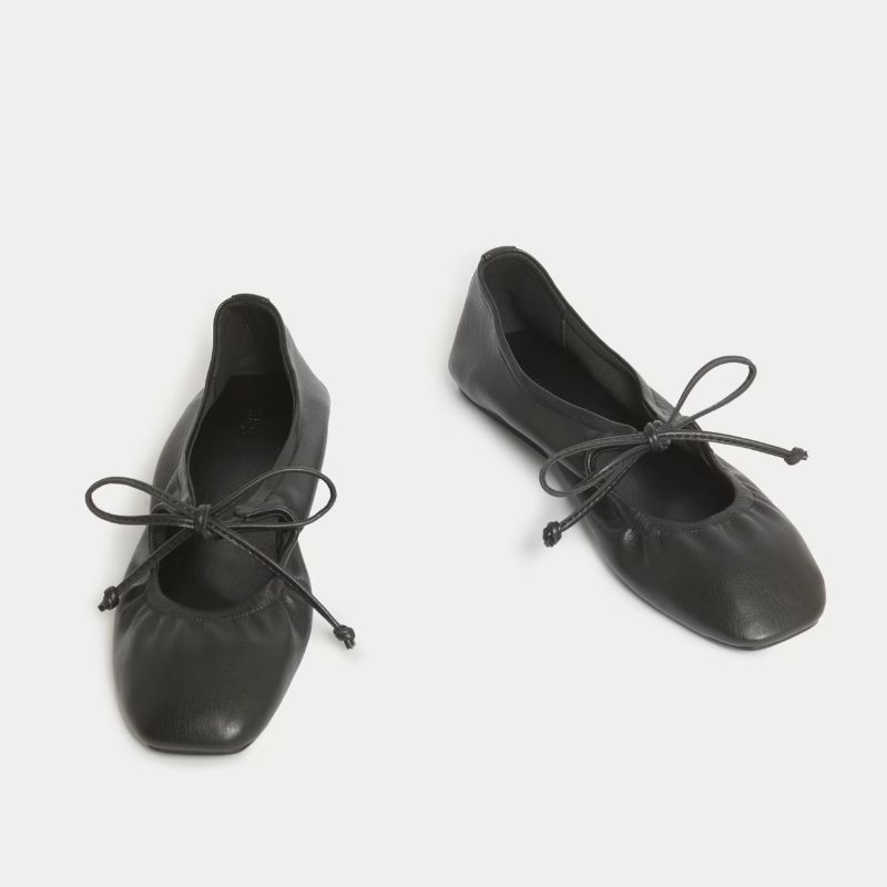 Image of black ballet flats