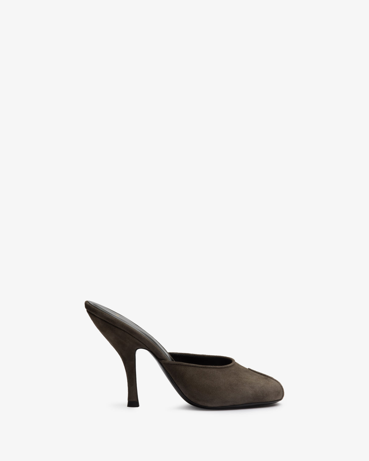 Date Mule in Cacao Suede Leather
