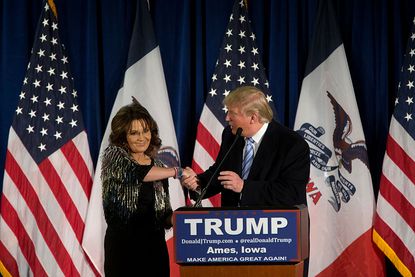 President Trump and Sarah Palin.