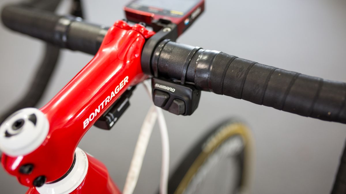 Didier opts for climbing shifter buttons on the handlebar tops