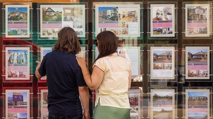 Estate agent's window