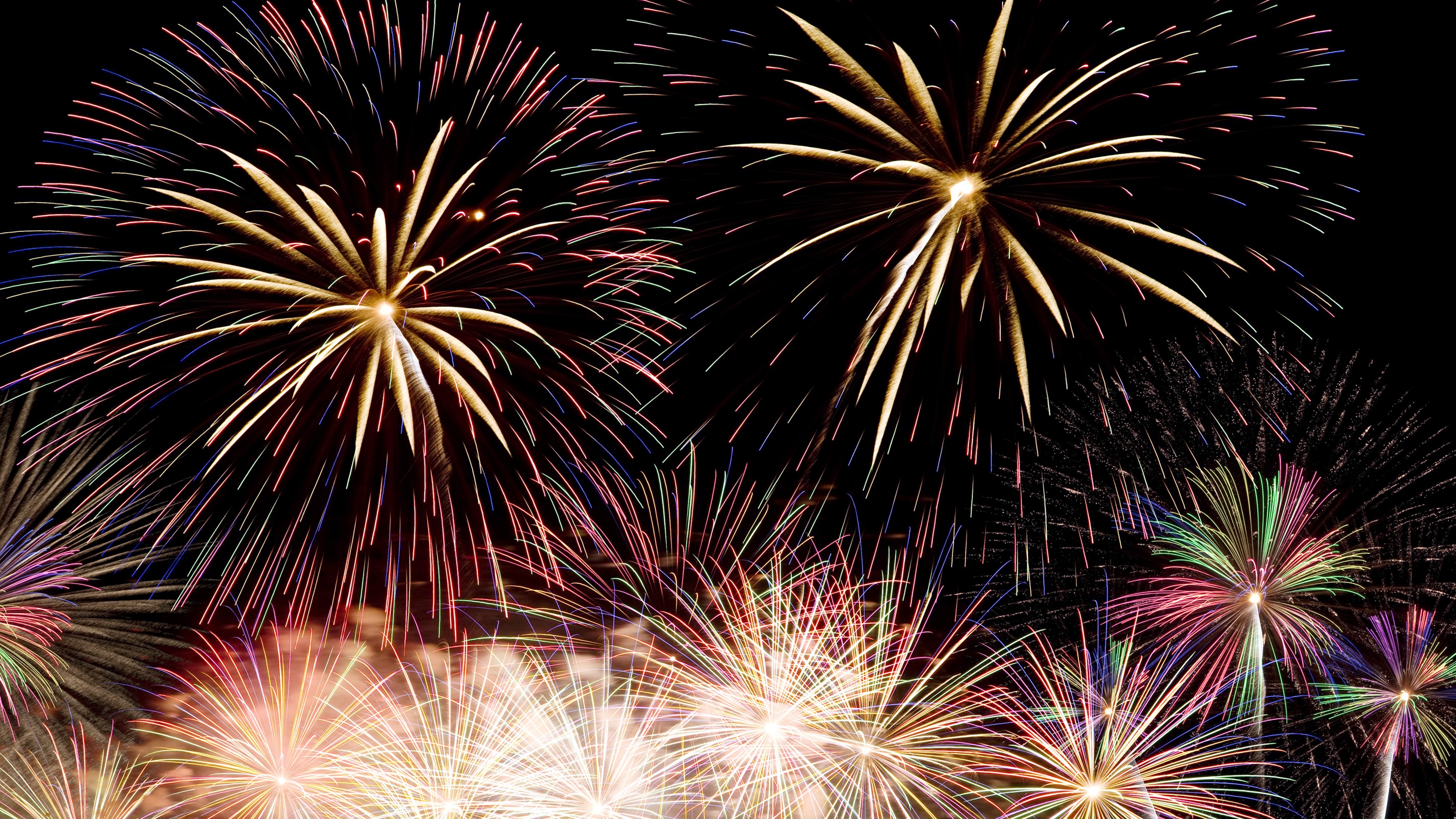 A fireworks display.