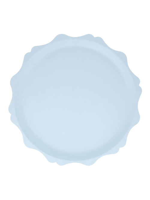 Decorative Edge Compostable Plates, Set of 8
