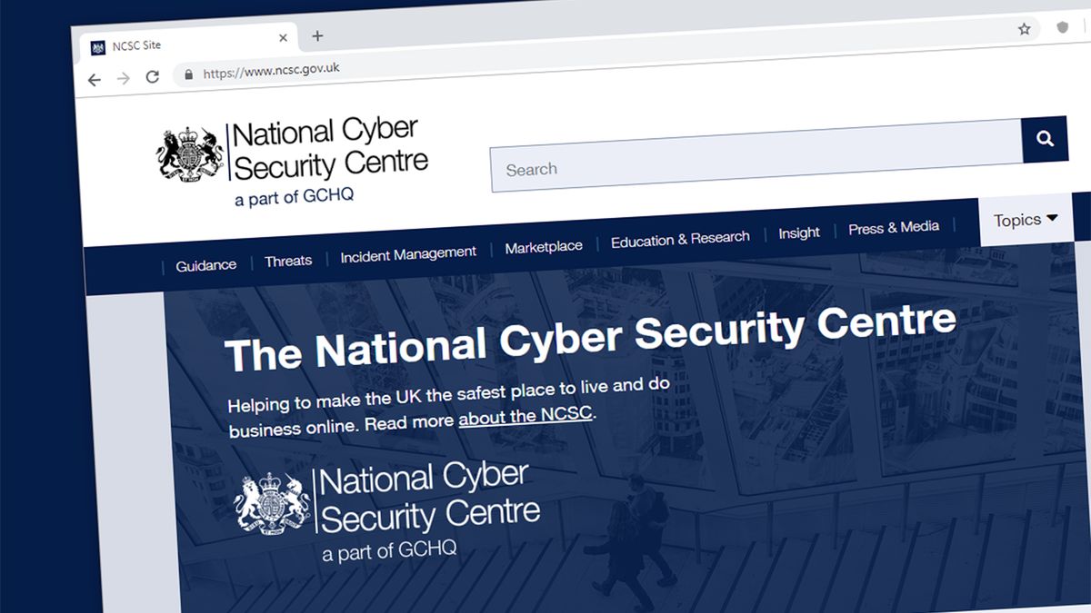 Mockup of the the NCSC&amp;#039;s official web page