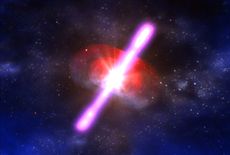 Illustration of a gamma-ray burst