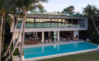 front view of house by Chad Oppenheim in Miami