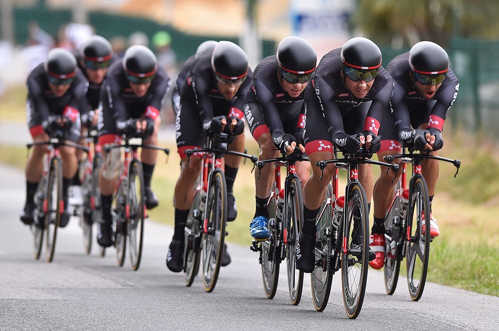 Bora-Argon 18 in the team time trial