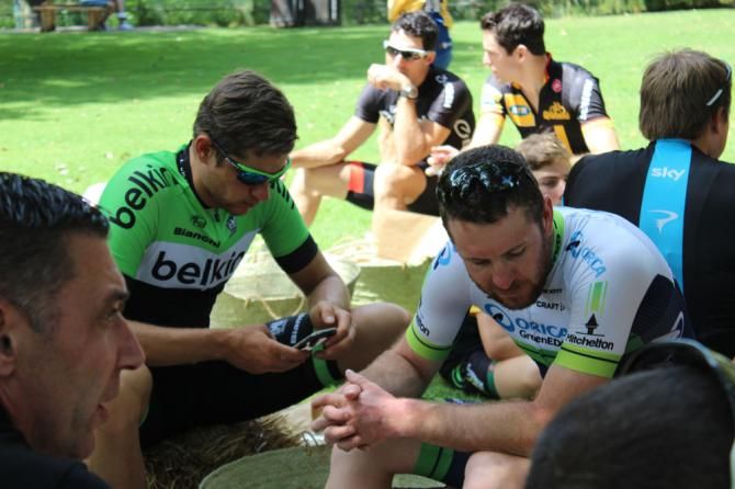 There was a chance to relax for the riders at the MTN-Qhubeka camp.
