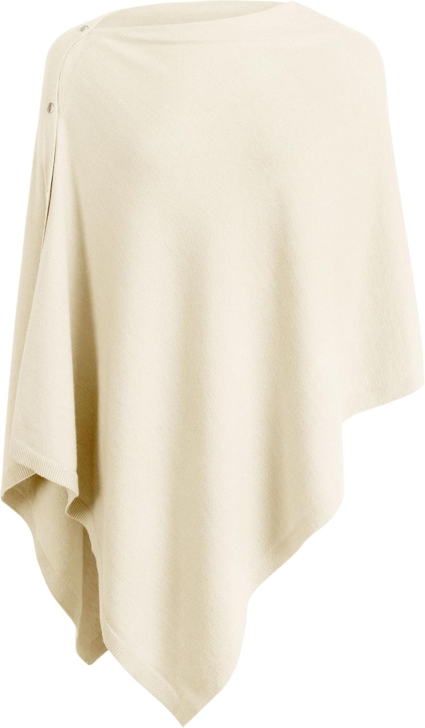 PULI, Puli Women's Versatile Knitted Shawls Scarf Poncho Sweater With Buttons Lightweight Spring Summer Fall Wraps Barley Twist