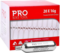 Pro Bike Tools Threaded 16g CO2 Cartridges - 20 Pack: $41.99