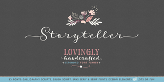 Storyteller wedding font