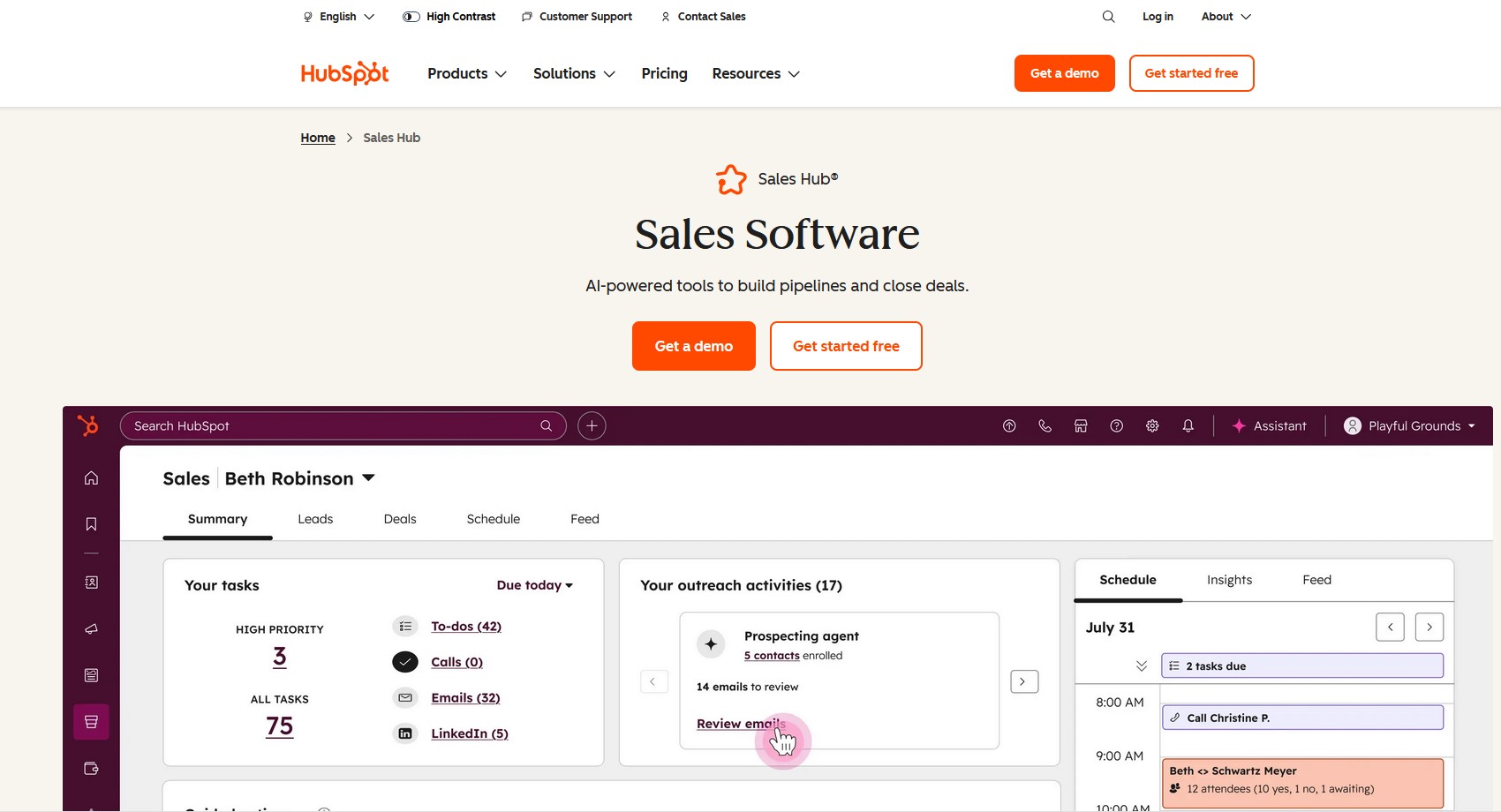 HubSpot Sales Hub