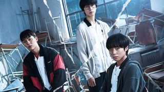 Choi Hyun-Wook, Hong Kyung, and Park Ji-hoon in "Weak Hero Class 1" now streaming on Netflix