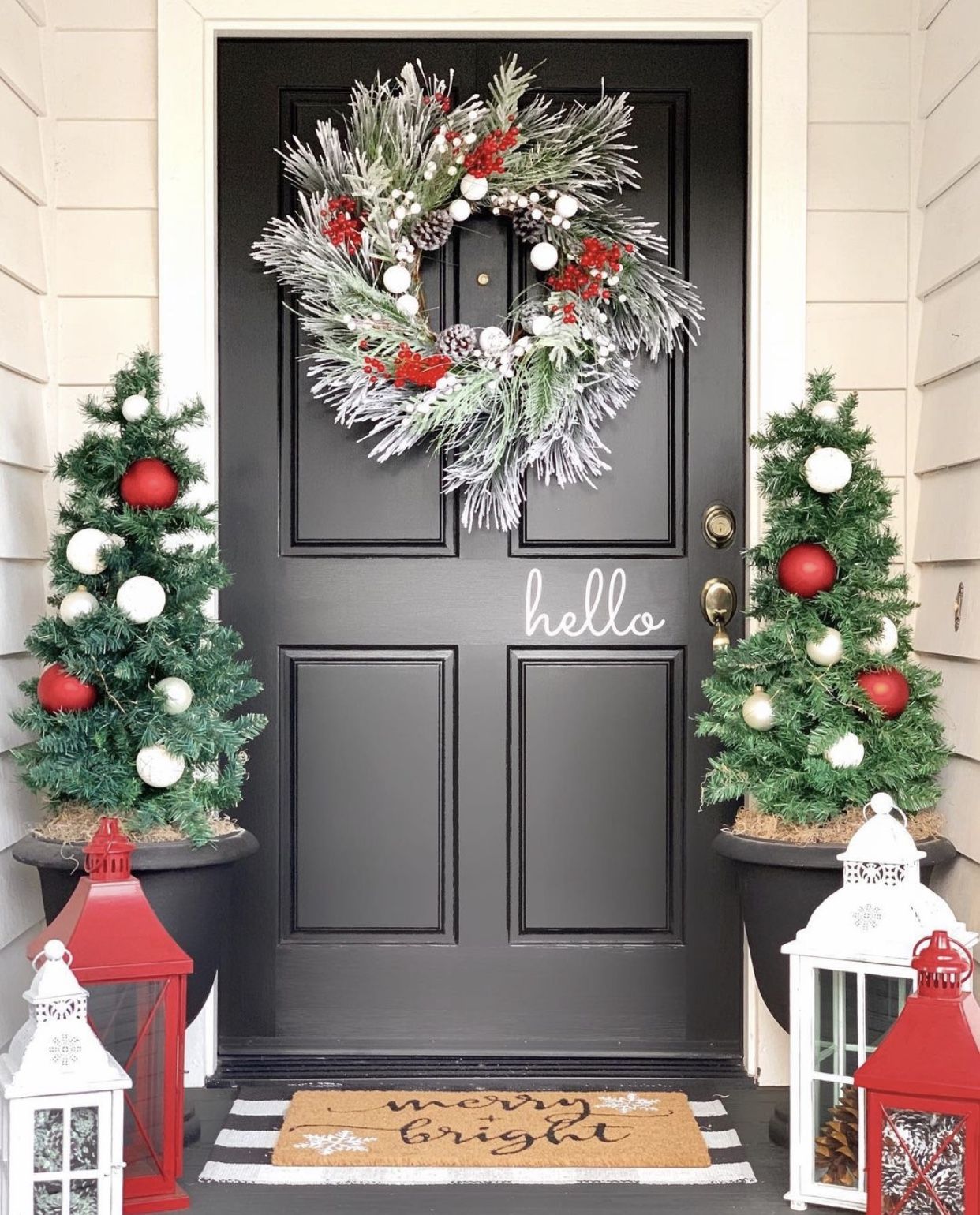 Christmas door decorating ideas - stylish ways to make your home ...