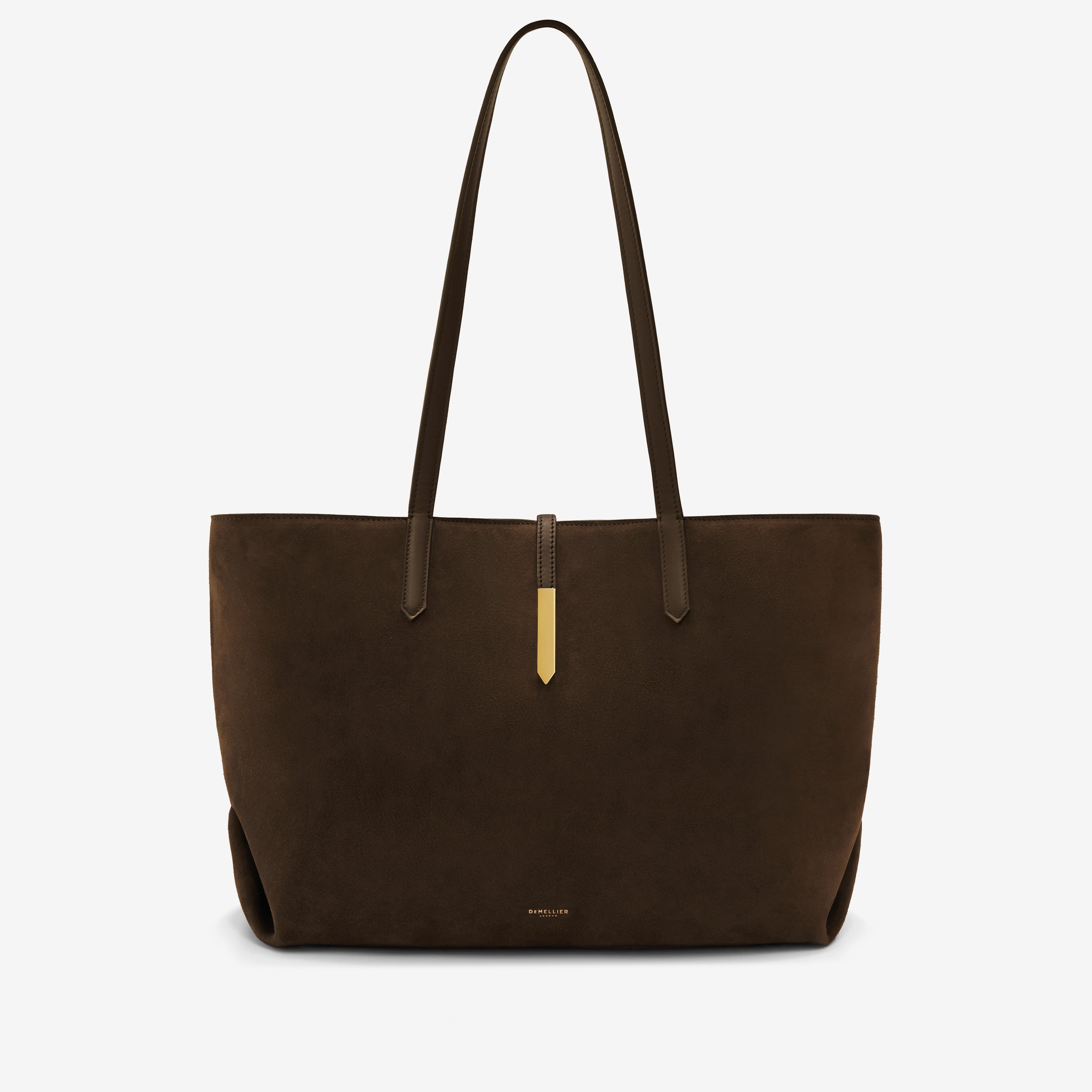 The Tokyo Tote | Mocha Suede 
Mocha Suede | Demellier