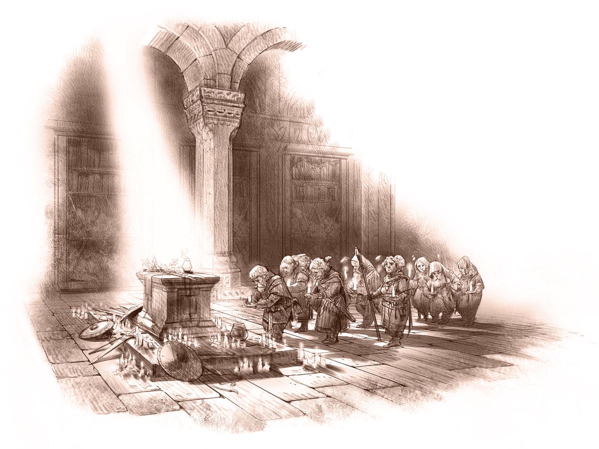 Interior illustrations from Morai - Through the Doors of Durin