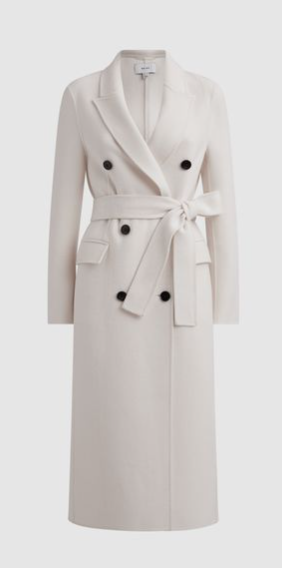 A Reiss cream coat 