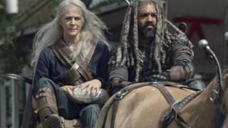 Carol and Ezekiel in The Walking Dead.