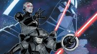 A section of the main cover for Marvel's "Star Wars: Inquisitors #1"