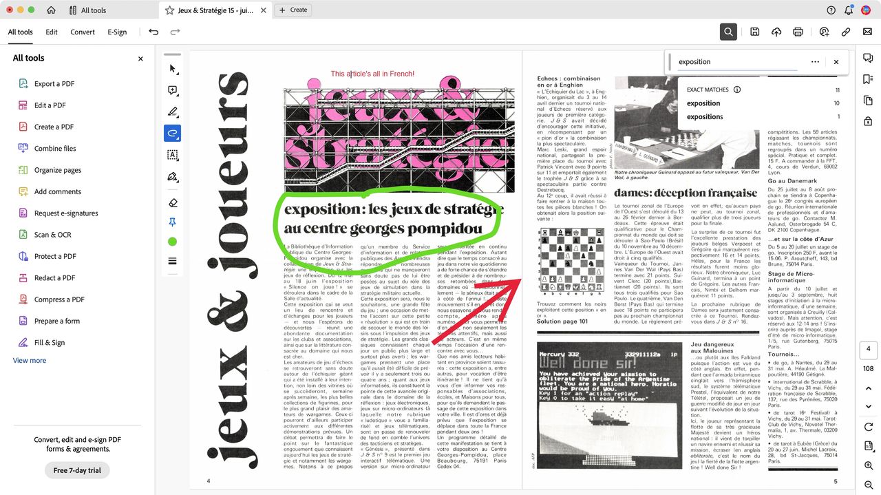 Adobe Acrobat Reader screenshot during our review