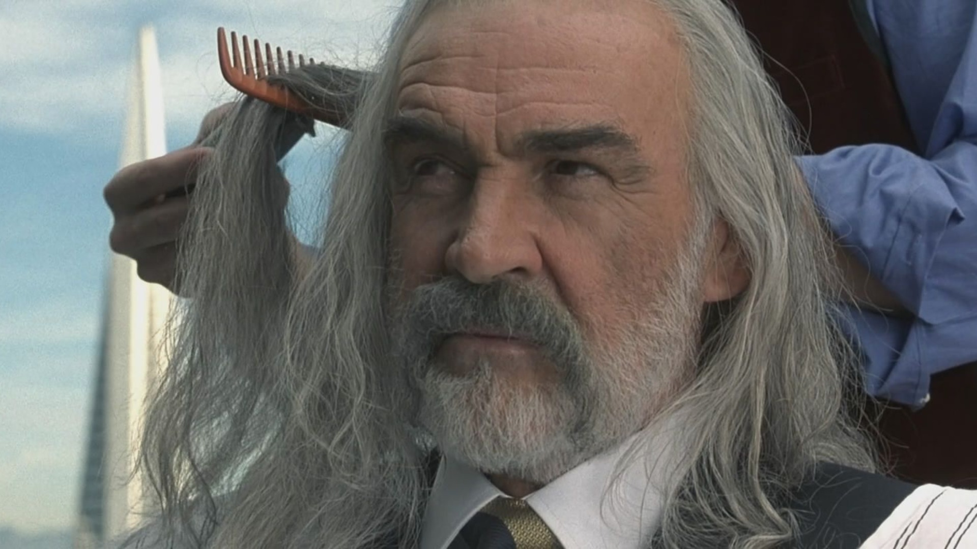 Long sean hair connery Sean Connery