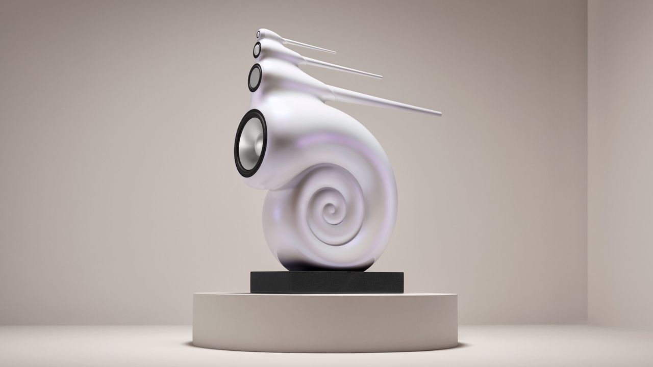 Bowers &amp; Wilkins Nautilus 30th Anniversary edition in Abalone Pearl, among our pick of sculptural speakers