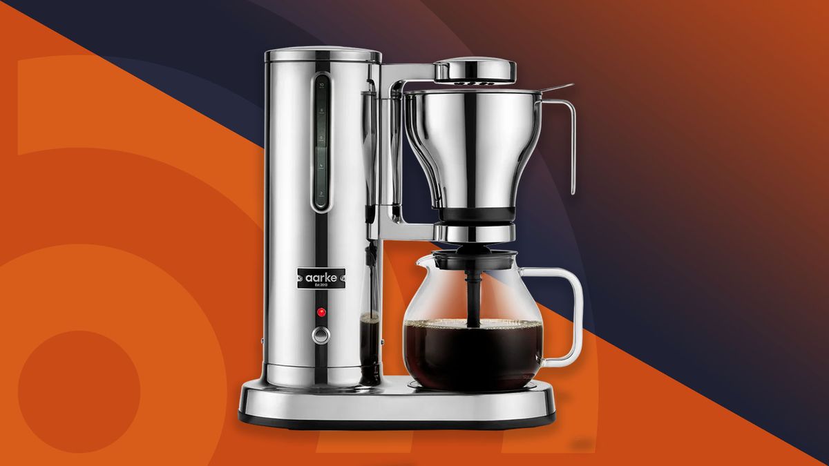 Aarke Coffee System on orange background