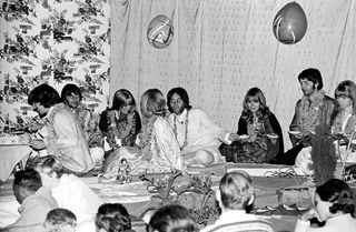 The Beatles and friends in India