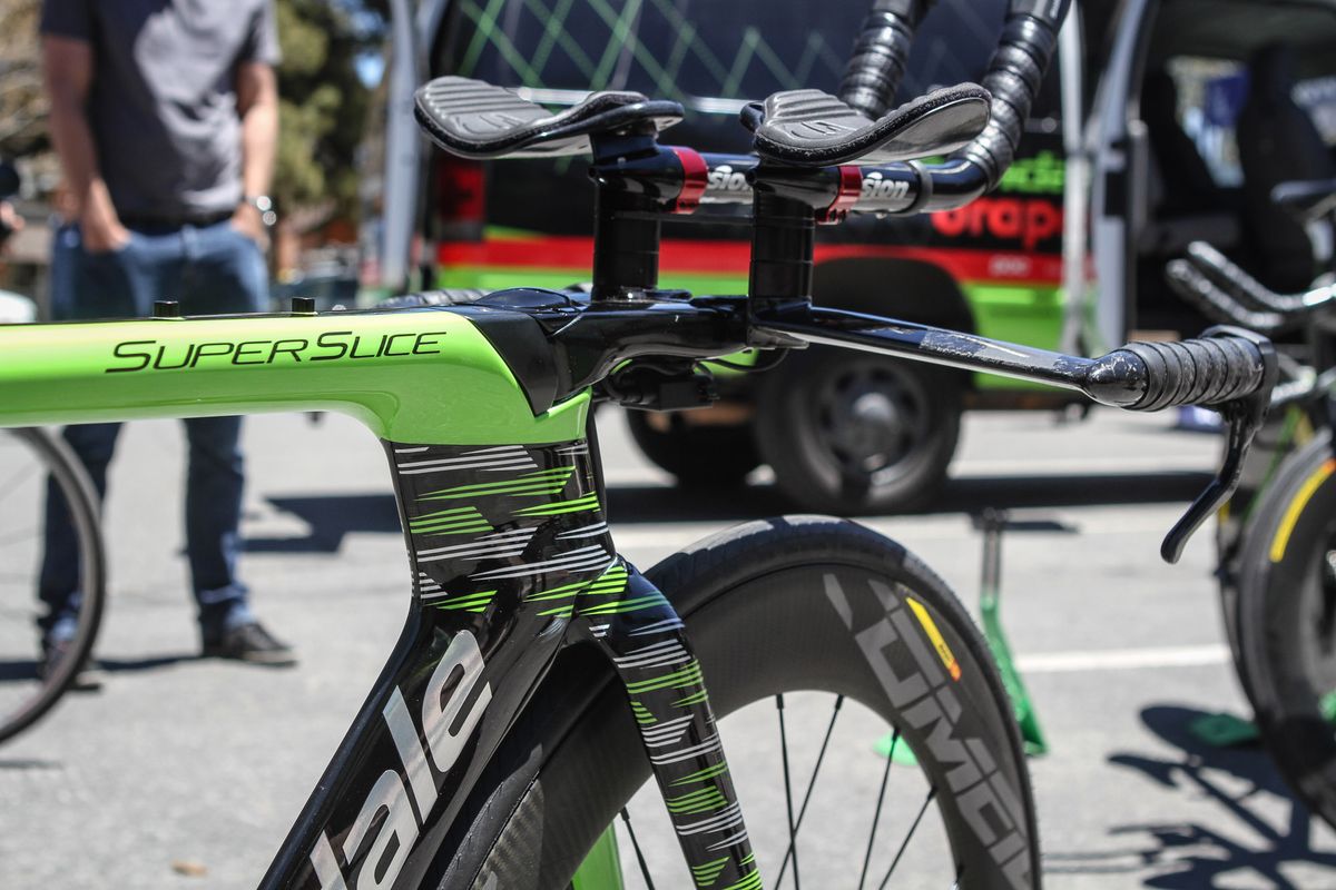 Cannondale's Super Slice disc has featured the same eye-catching paint design since Tirreno-Adriatico