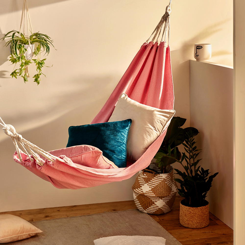 pink hammock swing