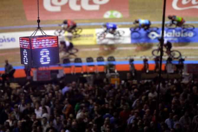 Eight laps to go...