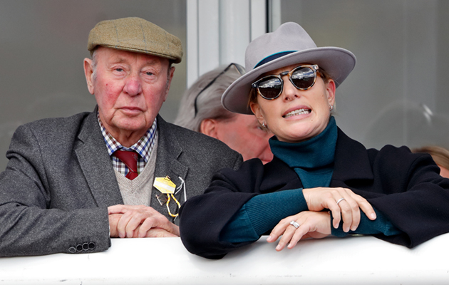 It’s tense viewing for Zara Tindall and racehorse owner Trevor Hemmings on day one