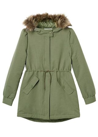 Monki parka coat, £70