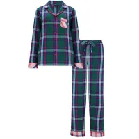 2. Pour Moi Cosy Check Brushed Cotton Pyjama Gift Set