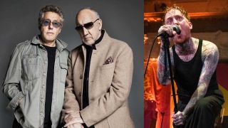 Roger Daltrey and Pete Townshend (studio portrait) and Frank Carter onstage