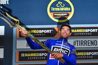 Greg Van Avermaet on the final Tirreno-Adriatico podium