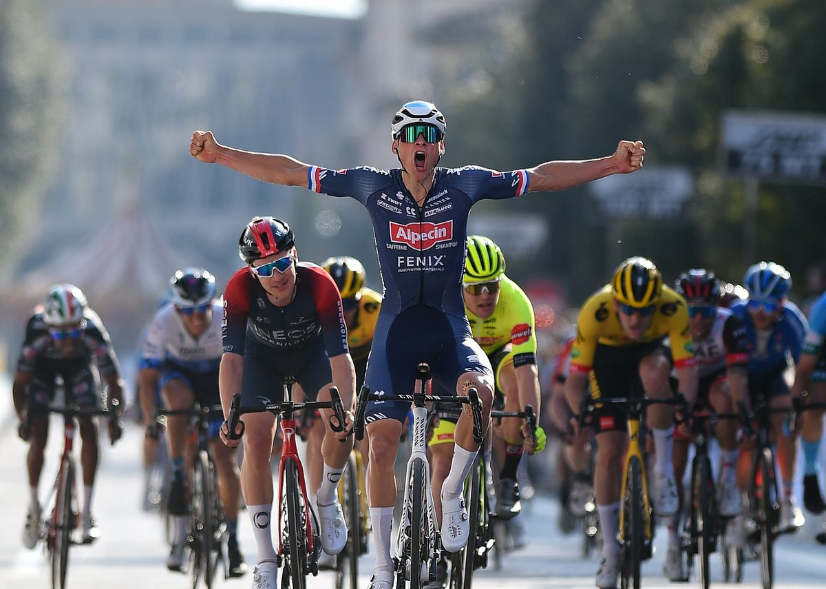 Mathieu van der Poel wins stage 4 of the Settimana Internazionale Coppi e Bartali