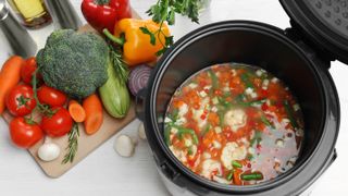 Slow cooker and ingredients