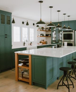 Interior designer Bobby Berk green paint for kitchens