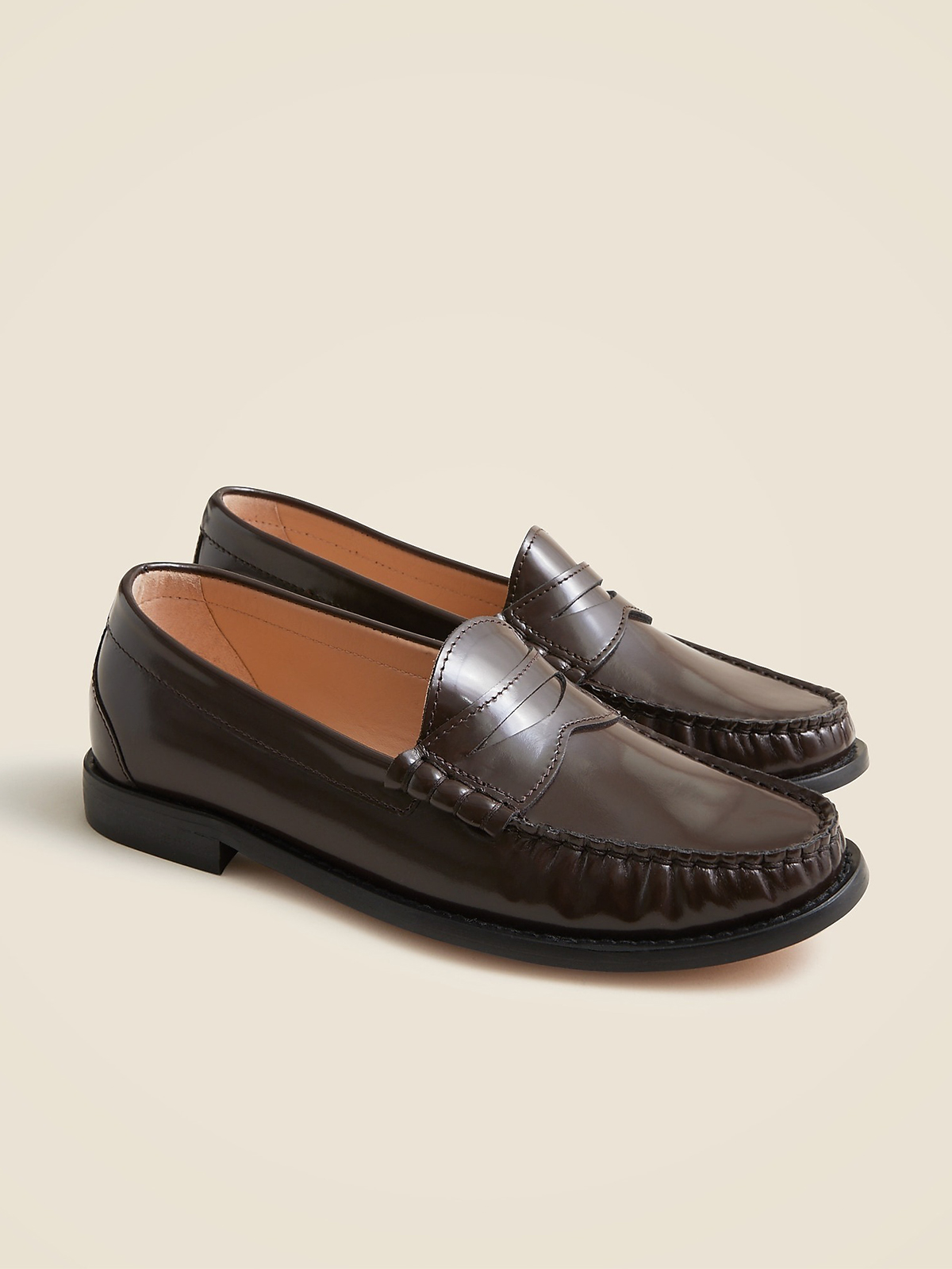 New Winona Penny Loafers in Italian Spazzolato Leather