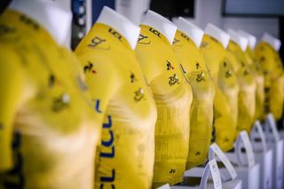 The Tour de France has unveiled 20 unique yellow jersey designs to celebrate its centenary