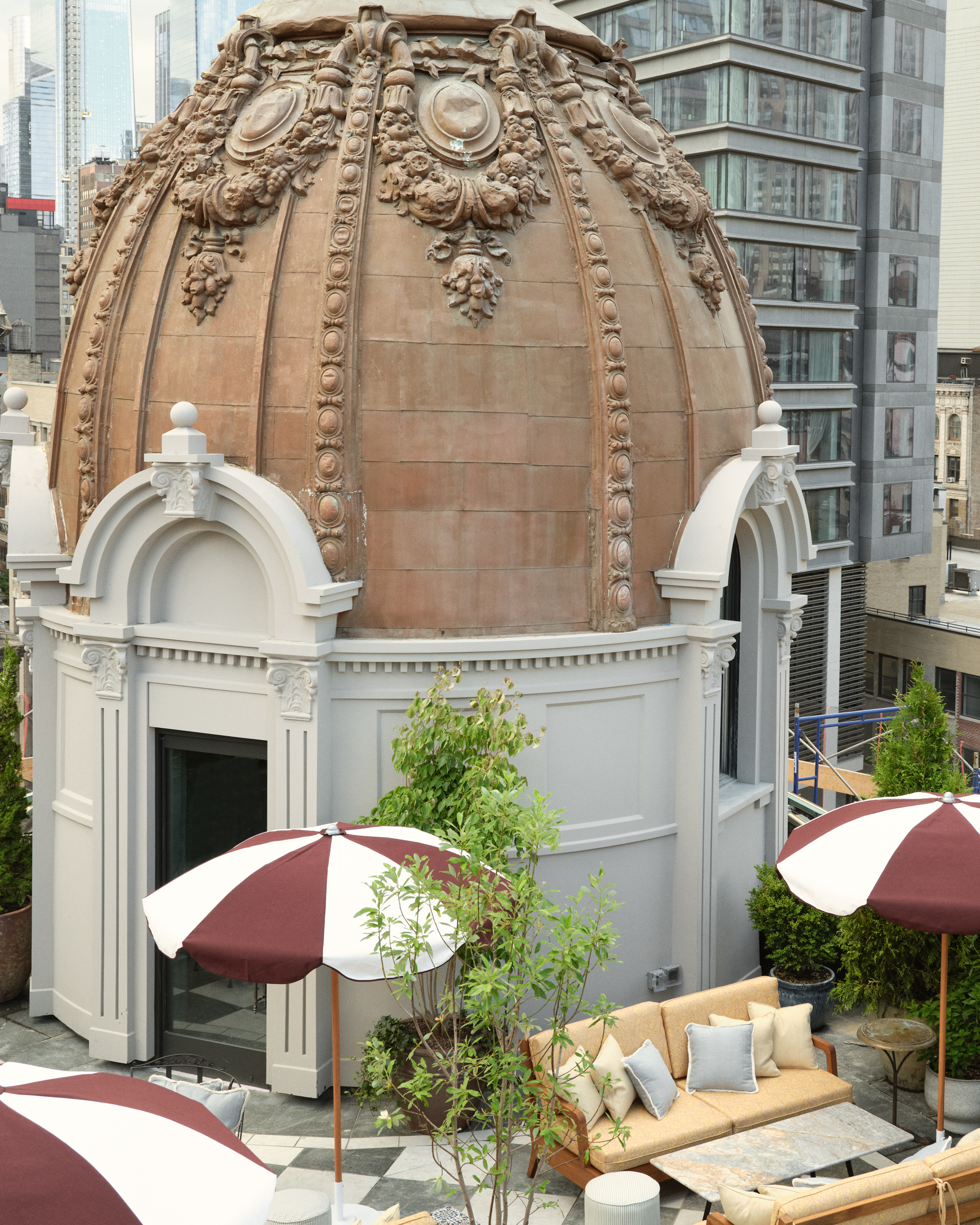 the white Rooftop Rotunda at The Ned NoMad