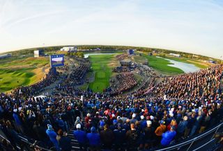 The 2018 Ryder Cup first tee