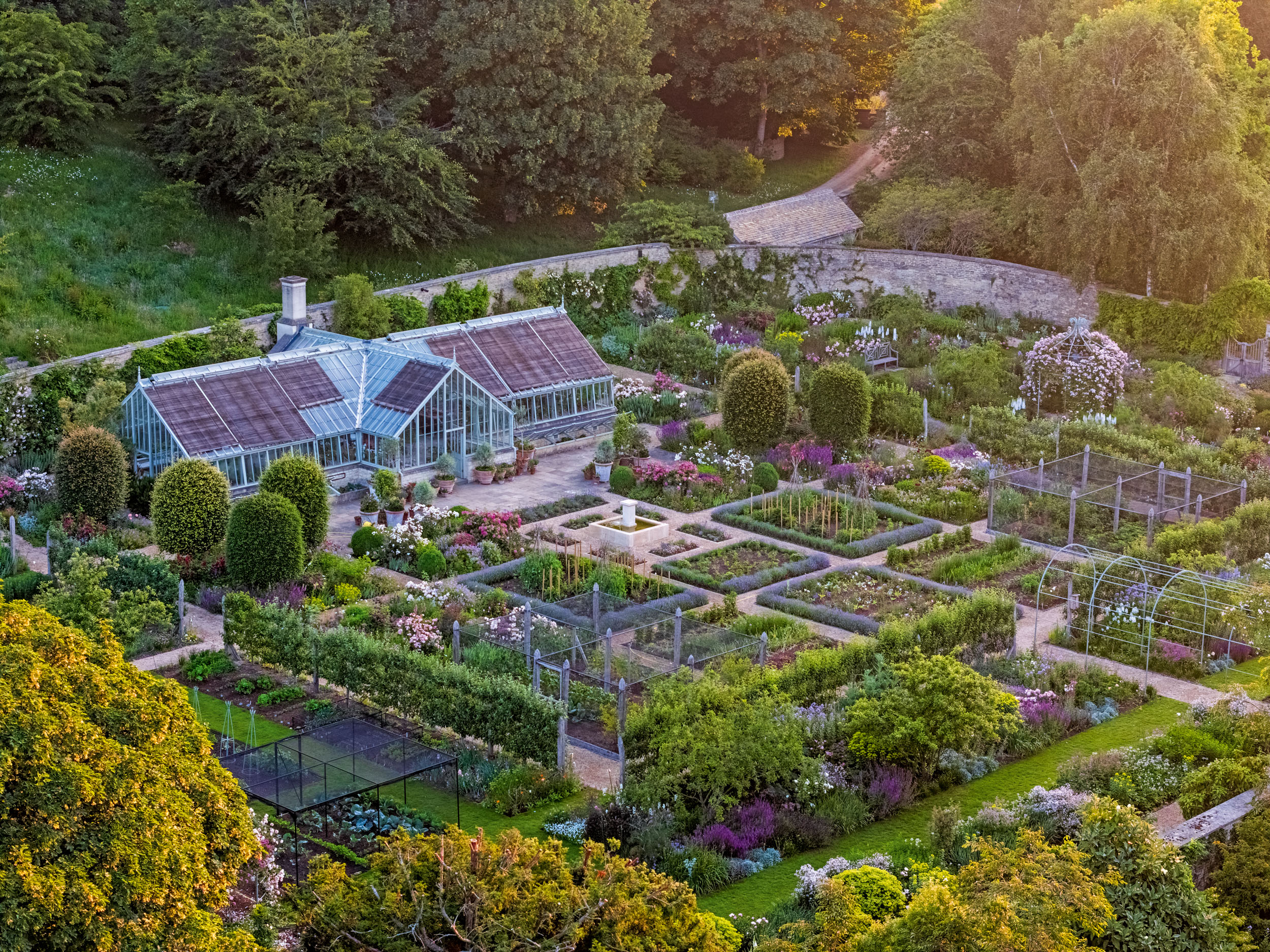 The gardens at Lasborough Park in Gloucestershire