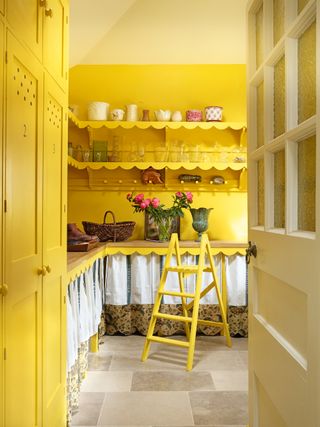 Yellow pantry by Salvesen Graham