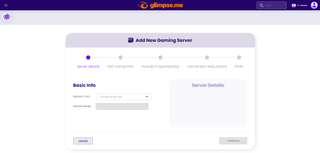 Glimpse game server screenshot