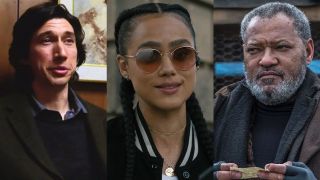 Adam Driver in Marriage Story; Nathalie Emmanuel in F9; Laurence Fishburne in John Wick Chapter 3