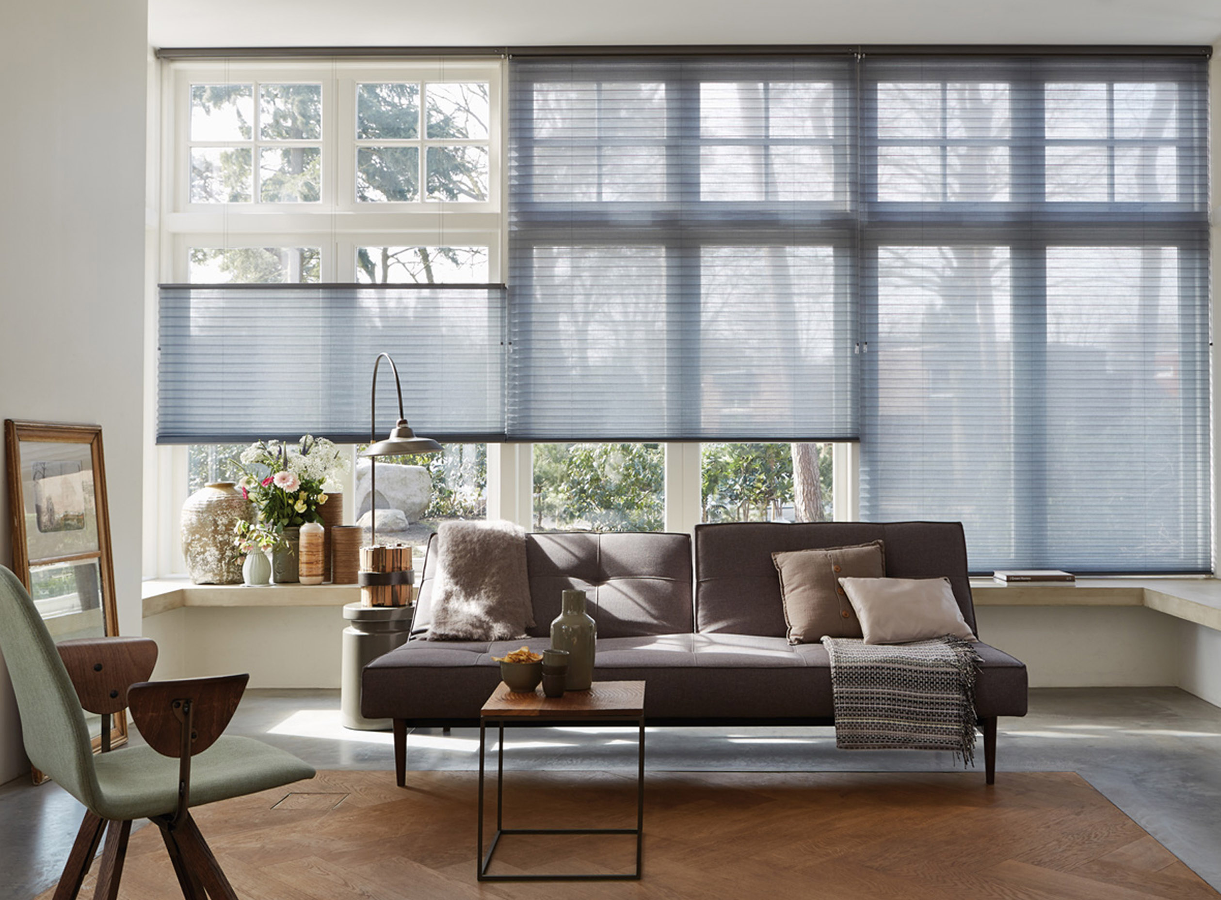 keep your home cool with living room thermal blinds from Duette