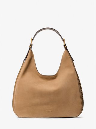 Michael Kors, Nolita Large Stud Trim Nubuck Hobo Shoulder Bag